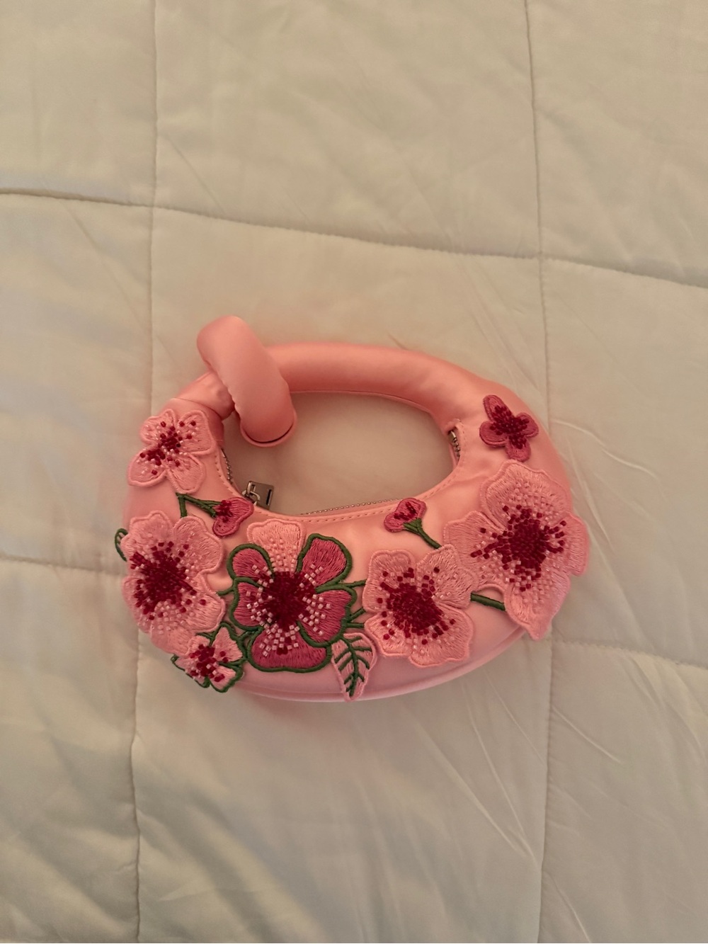 JW pei abacus pink floral mini bag
